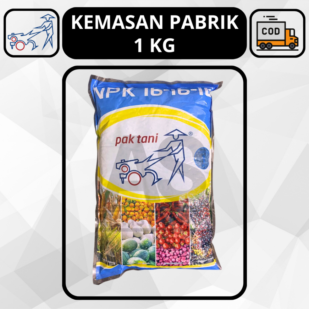 Jual Pupuk NPK 16 16 16 Pak Tani 1 Kg Saprotan Utama Shopee Indonesia