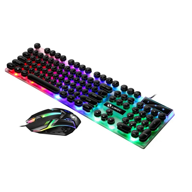 Jual Keyboard Mouse Gaming Combo USB Cable RGB LED Light Floating Pun