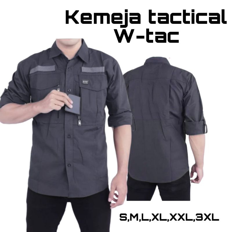 Jual Kemeja Tactical Wtac Lapangan Pdl Outdoor Lengan Panjang Shopee