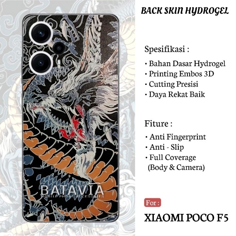 Jual Garskin Xiaomi Poco F Back Skin Hydrogel Anti Gores Belakang