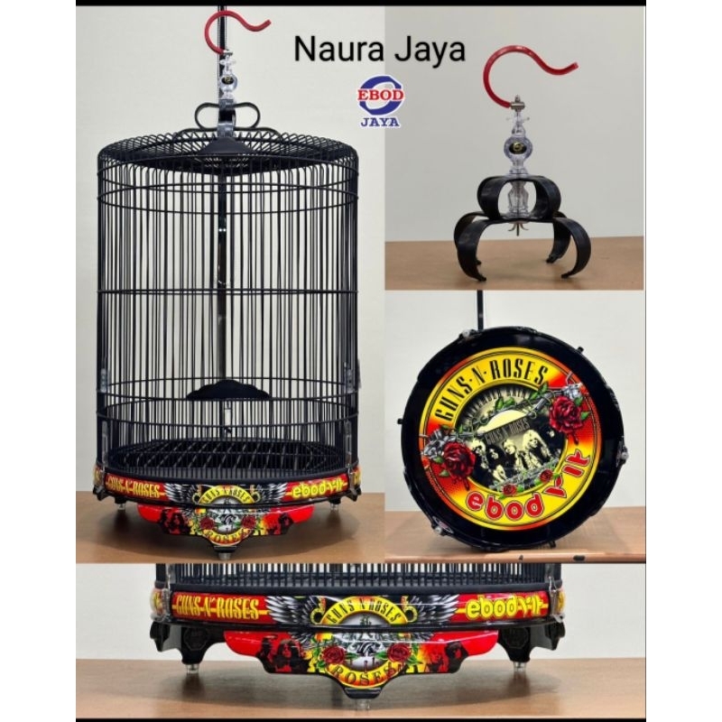 Jual Kandang Sangkar Murai Ebod Jaya Pvc Decal Ebod Vit Guns N Roses