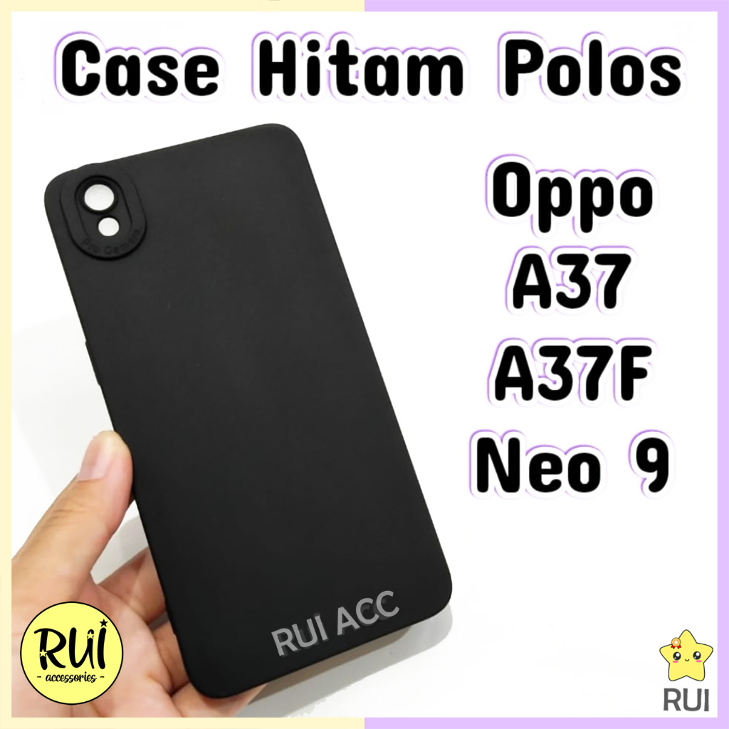 Jual Case Hitam Oppo A F A Neo Black Matte Softcase Polos Slim