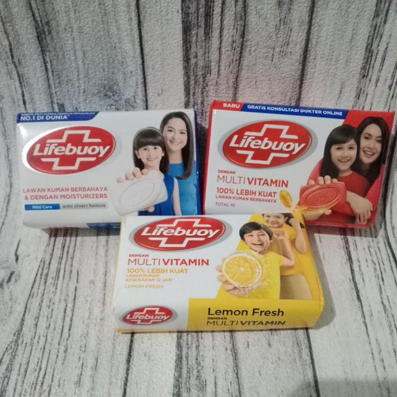 Jual Lifebuoy Sabun Mandi All Varian Mild Care Total Lemon Gr