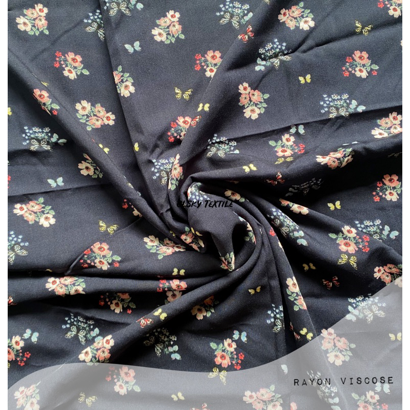 Jual Kain Katun Rayon Viscose Premium Flower PG Shopee Indonesia