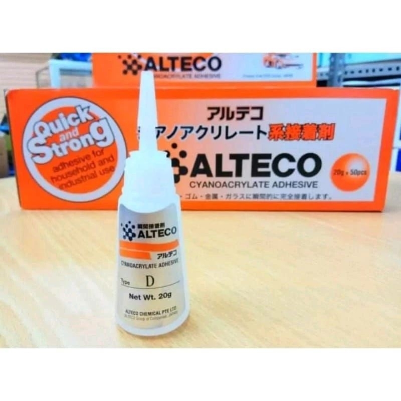 Jual Lem Alteco D 20 Gram Instant Glue Original Japan Shopee Indonesia