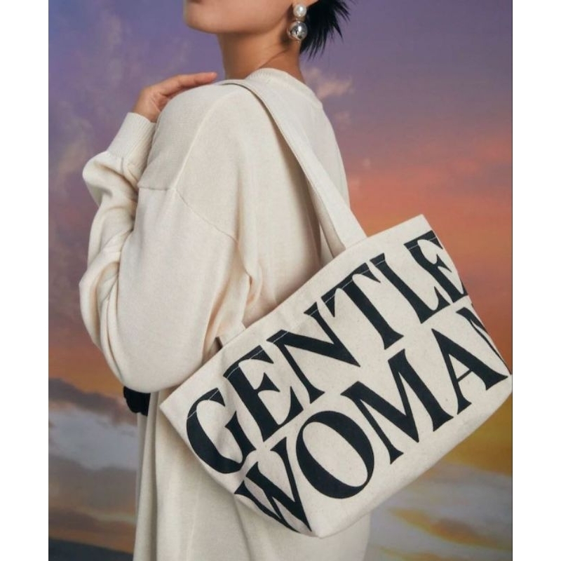 Jual Gentle Woman Import Original Bkk Tote Bag Canvas Seleting Shopee