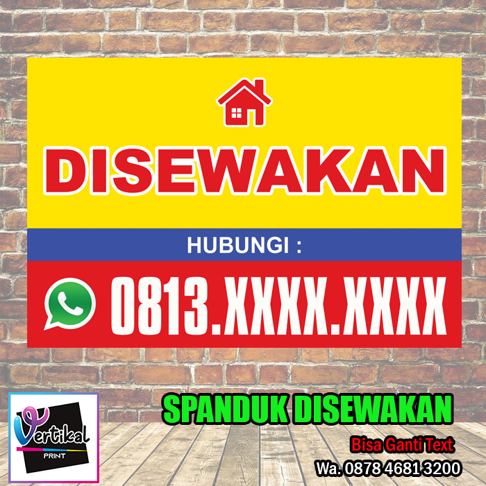 Jual Cetak Banner Spanduk Sewa Disewakan Highrest Flexi Gram