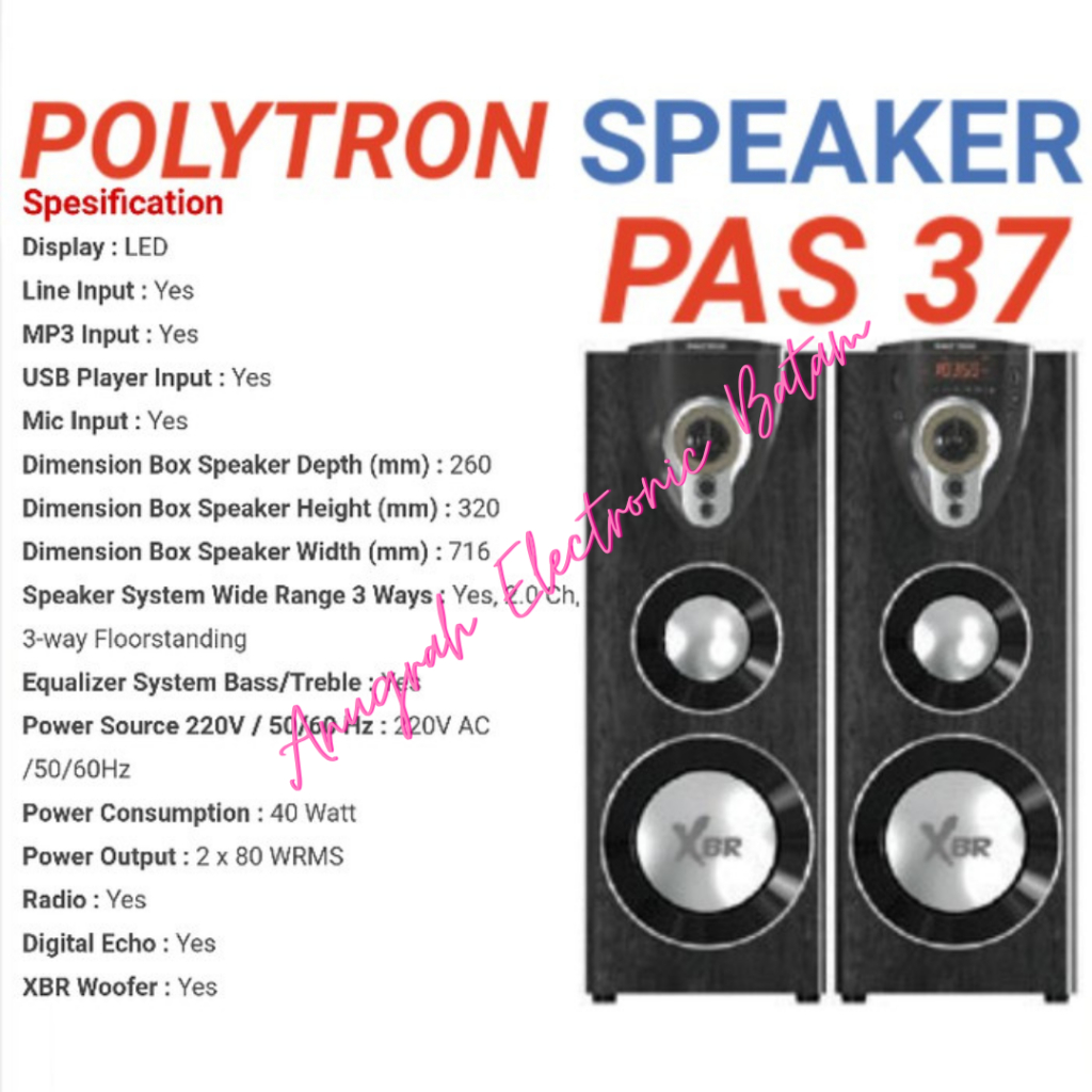 Jual Speaker Aktif Polytron Pas Active Speaker Polytron Pas