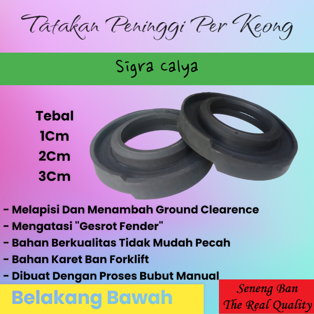 Jual Karet Tatakan Peninggi Per Keong Sigra Calya Belakang Bawah Model