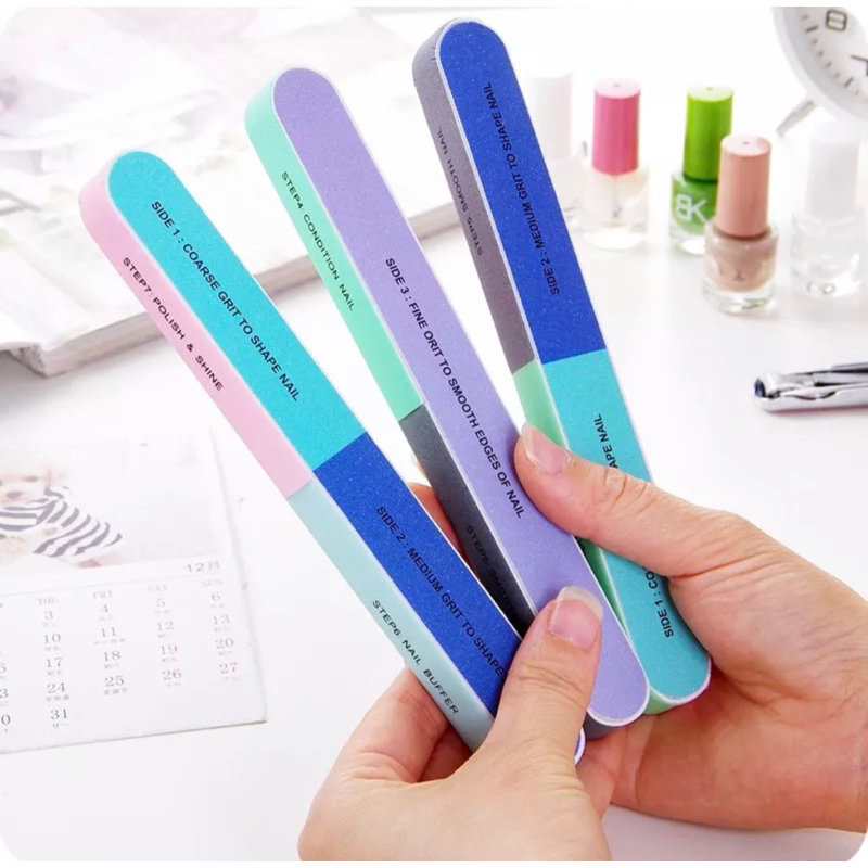 Jual Kikir Kuku Sisi Nail Buffer Steps Alat Penghalus Kuku Amplas