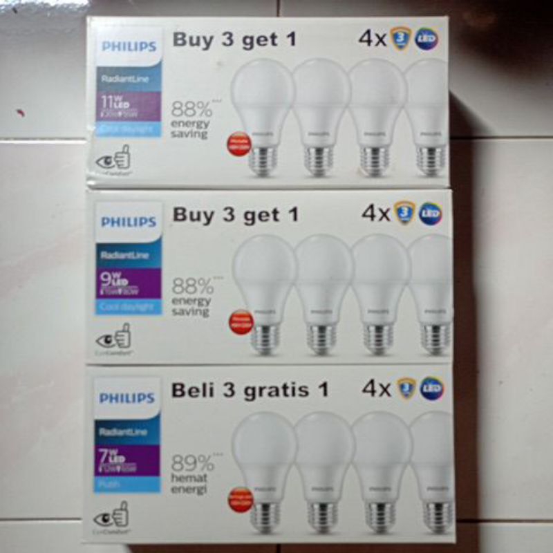 Jual Lampu Led Philips Radianline Multipack Beli 3 Gratis 1 Shopee