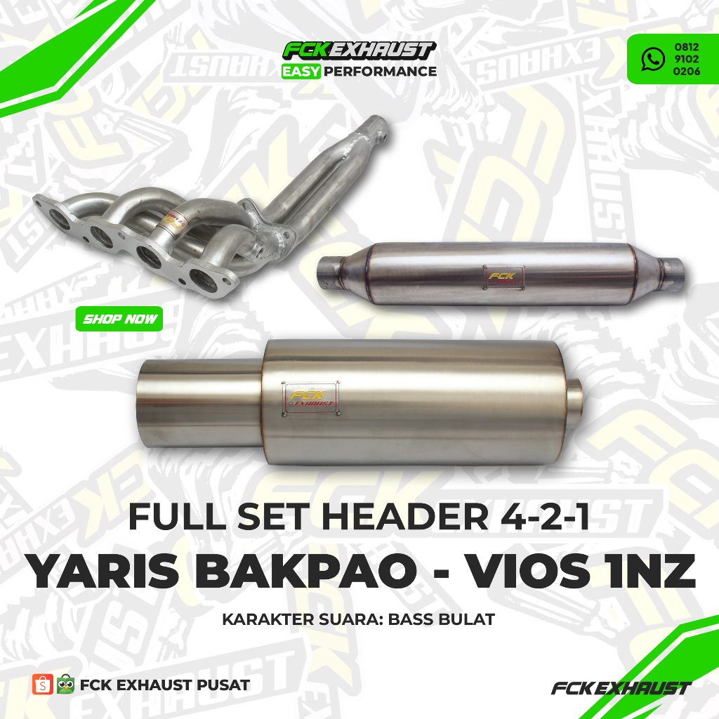 Jual PAKET FULLSET YARIS VIOS 1NZ FCK EXHAUST Shopee Indonesia