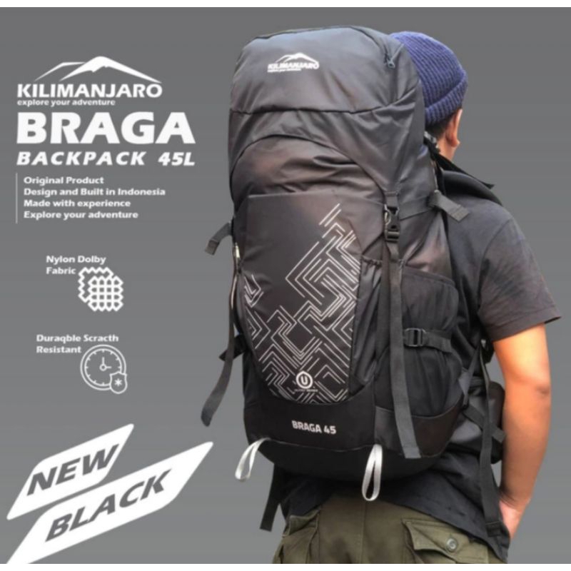 Jual Tas Gunung Tas Carrier Kilimanjaro Braga L Shopee Indonesia