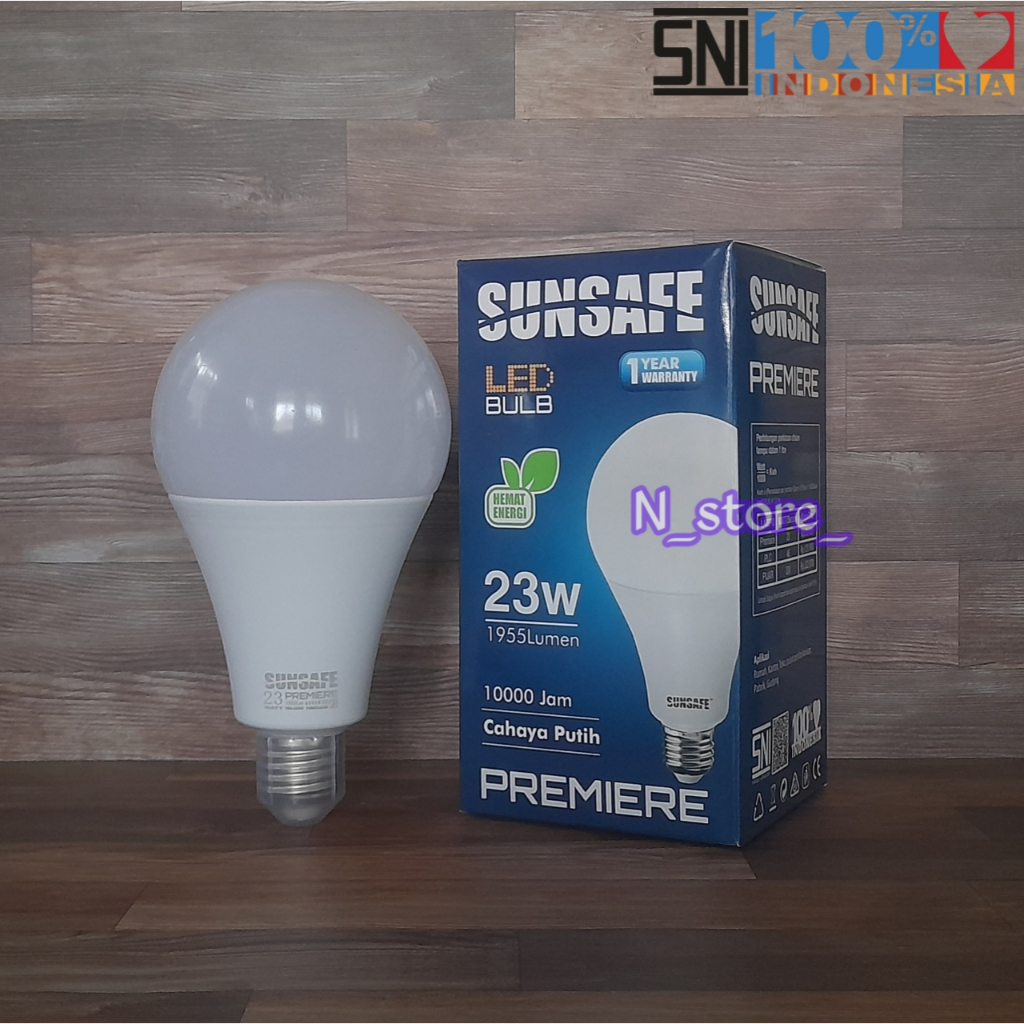 Jual Lampu Led Sunsafe Premier Watt Garansi Tahun Bohlam Led Bulb