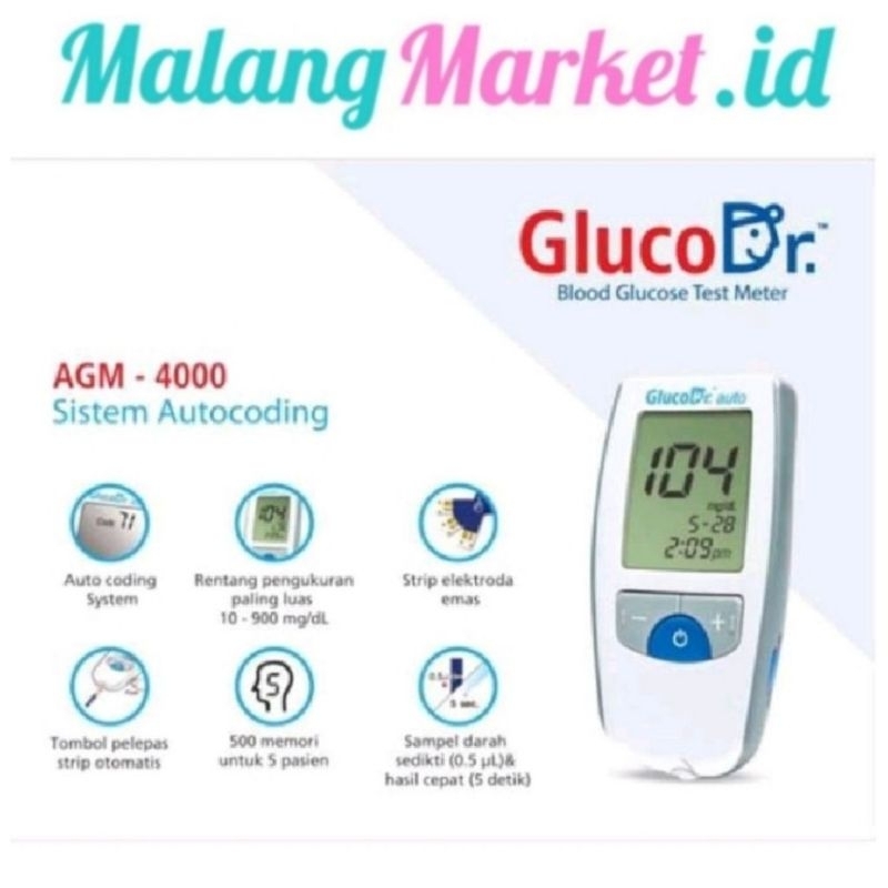 Jual Alat Cek Gula Darah Glucodr Auto Agm Glucodr Blood Glucose