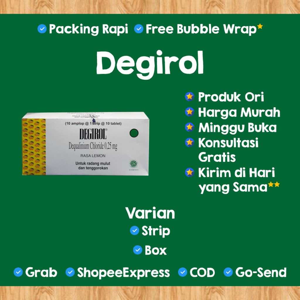 Jual DEGIROL Degirol Strip Degirol 10 Tablet Degirol Tablet