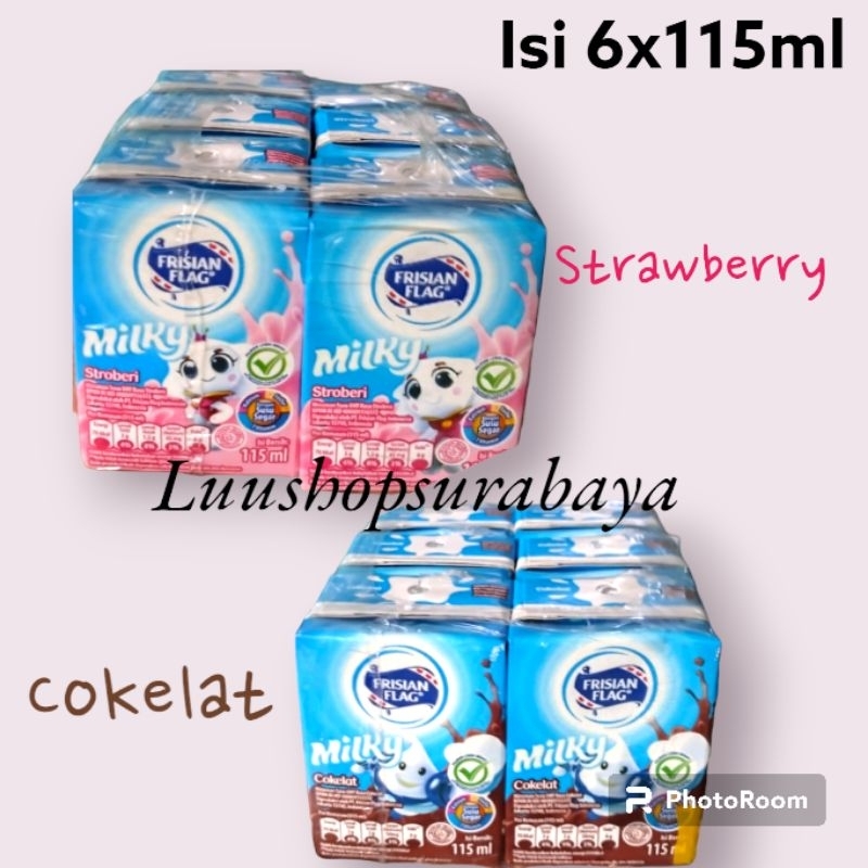 Jual Frisian Flag Milky Susu UHT Isi 6115ml Shopee Indonesia