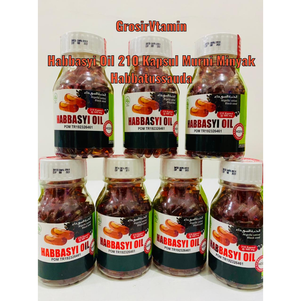 Jual Habbasyi Oil 210 Kapsul Minyak Habbatussauda Murni Habbasyi Oil