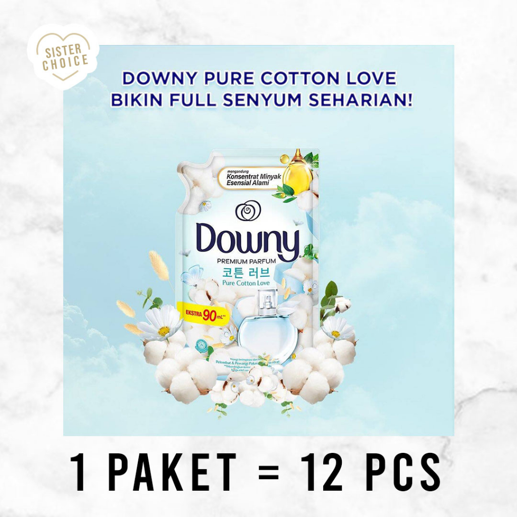 Jual Downy Pelembut Dan Pewangi Pakaian 1 Paket Isi 12 Downy Softener