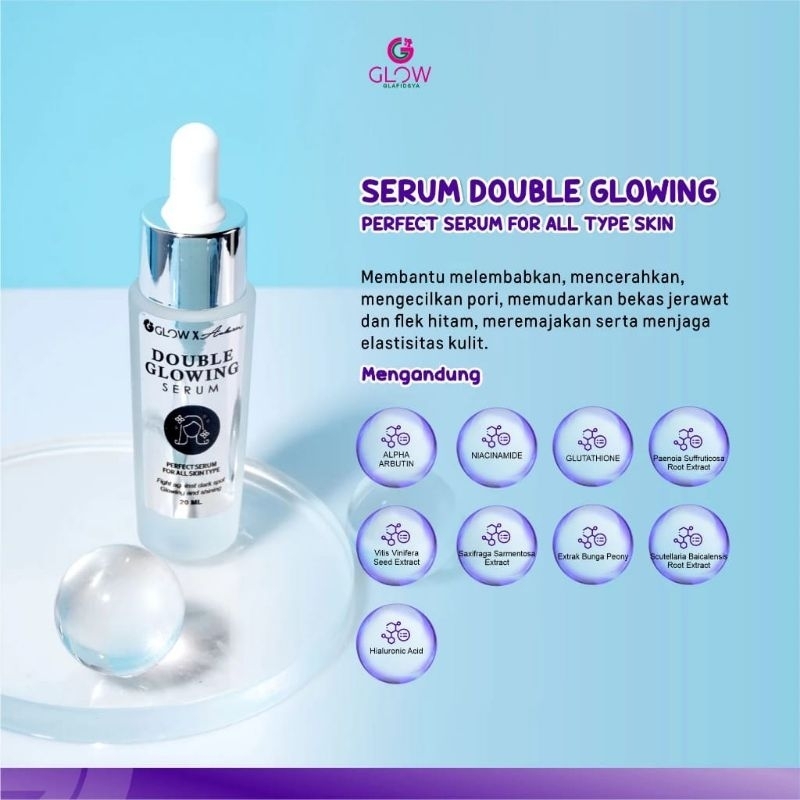 Jual SERUM DOUBLE GLOWING NEW FORMULATION GLAFIDSYA SKINCARE BY DR