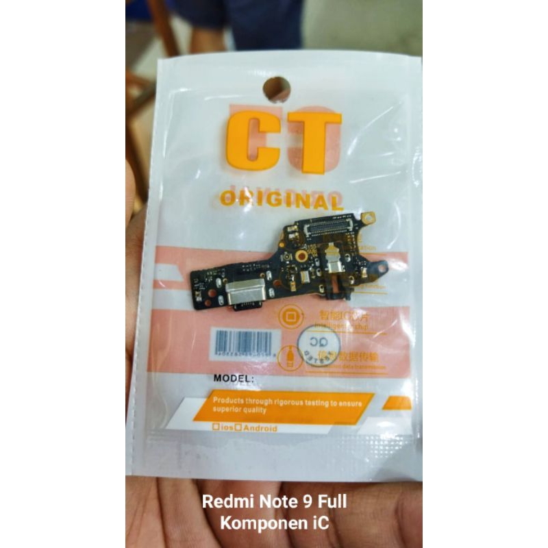 Jual Fleksibel Charger Redmi Note 9 FULL IC Ada Komponen IC Flexibel