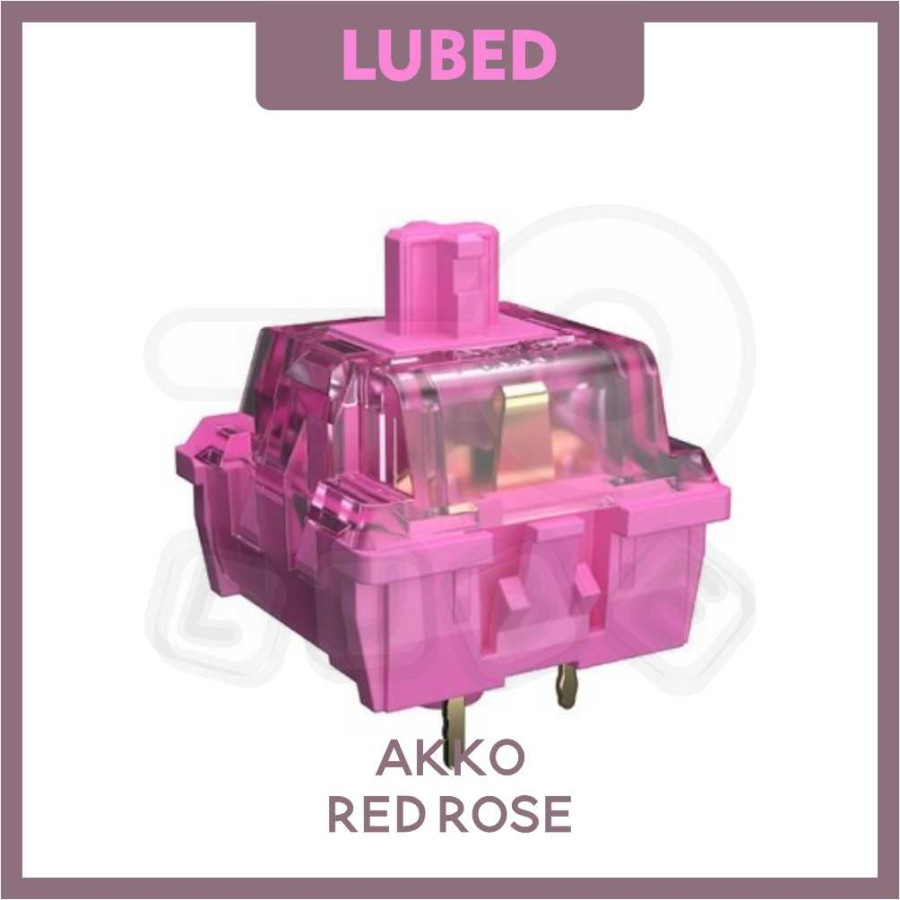 Jual LUBED AKKO CS Red Rose Switch Linear Mechanical Switch With Krytox