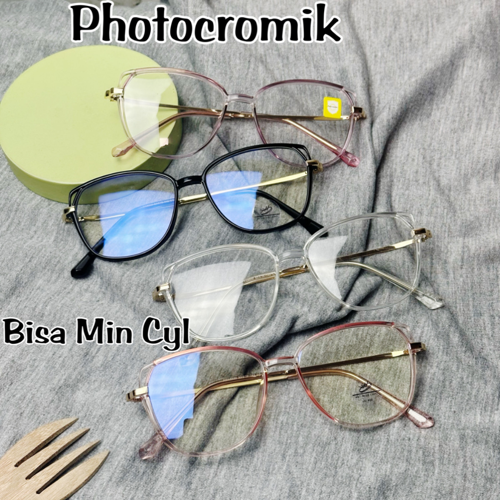 Jual Terbaru Kacamata Photocromik Bluecromik Optik Minus Berubah