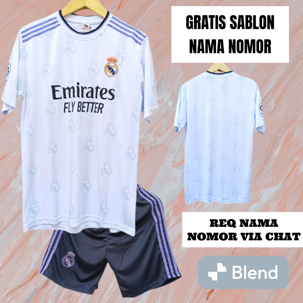 Jual Baju Bola Jersey Bola Jersey Real Madrid Home Shopee