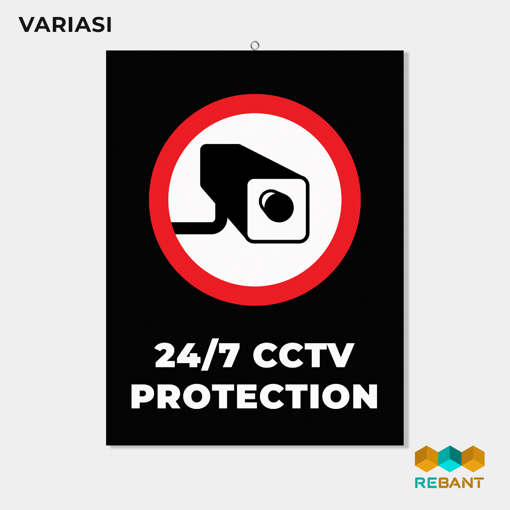 Jual Rebant Hiasan Dinding Sign Peringatan X Hiasan Dinding Cctv