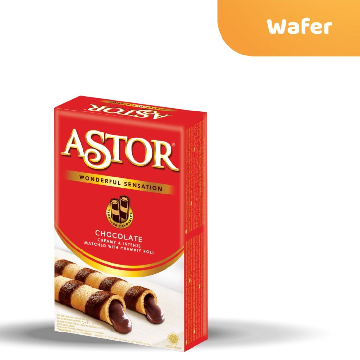 Jual Wafer Biskuit Astor Coklat Gr Shopee Indonesia