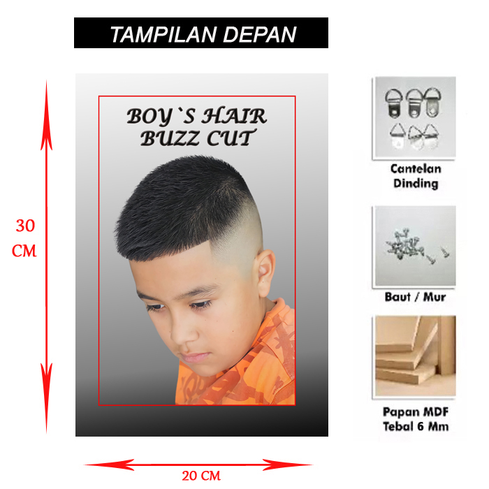 Jual Poster Kayu Barbershop Hiasan Dinding Barbershop Poster Terbaru