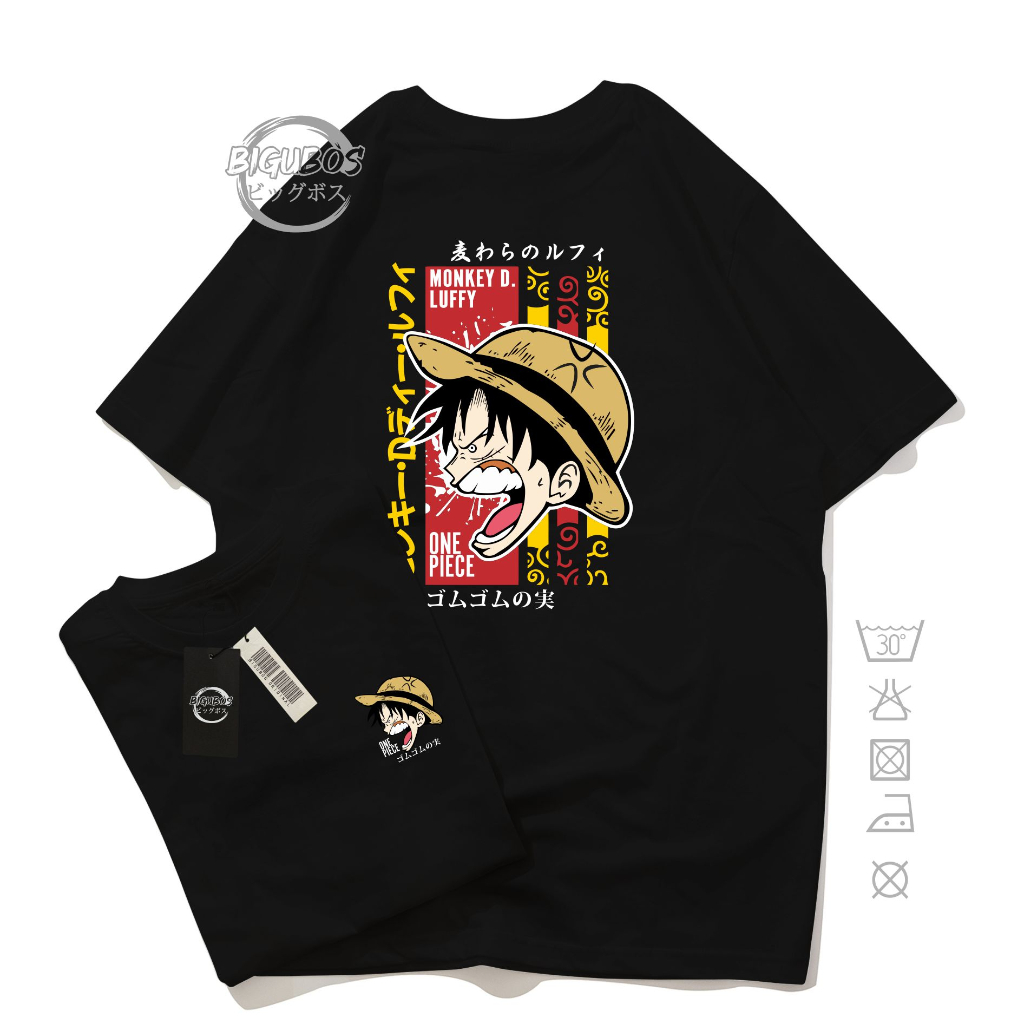 Jual Kaos Anime Luffy Angry Onepiece Sun God Nika Baju Distro Jepang