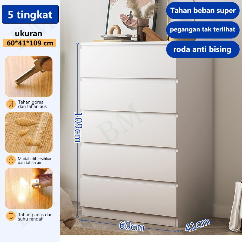 Jual Lemari Laci Kayu Chest Drawer Minimalis Lemari Penyimpanan