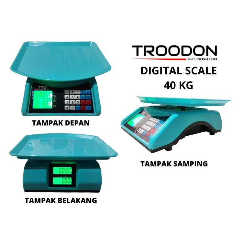 Jual Trd Digital Computing Scale Kg Double Display Timbangan Buah