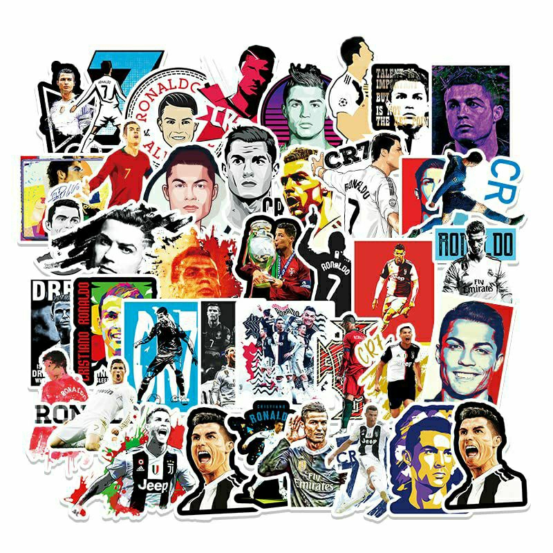 Jual Stiker Cutting Cristiano Ronaldo Vinyl Cr Stiker Laptop Koper