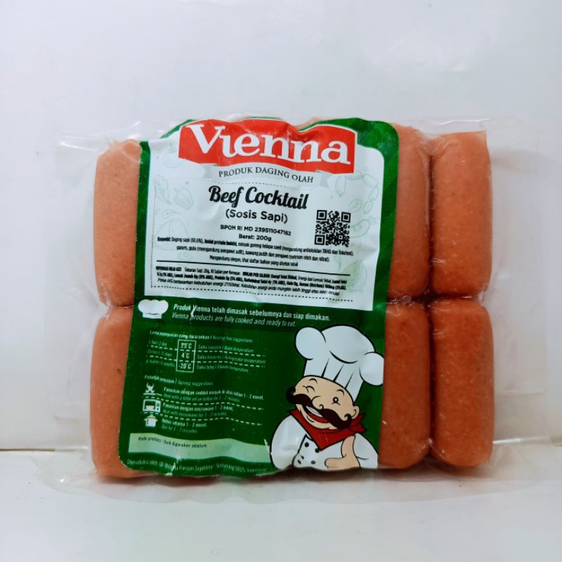 Jual Vienna Sosis Sapi Beef Cocktail 200 Gr Shopee Indonesia