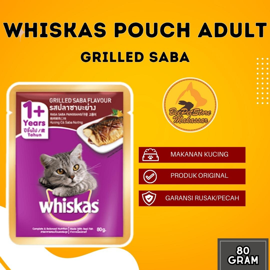 Jual Makanan Basah Sachet Kucing Whiskas Pouch All Varian Adult Kitten