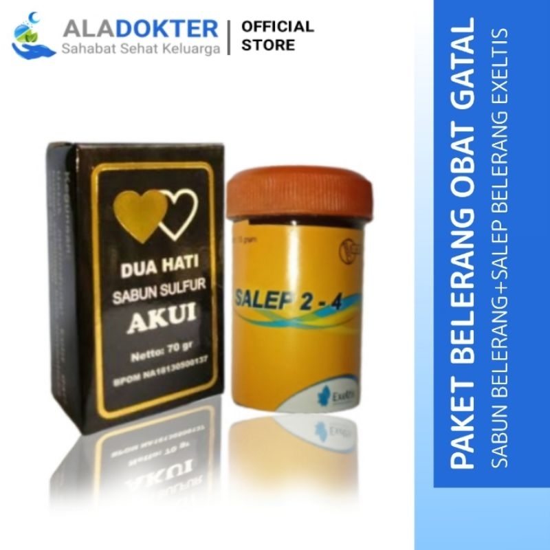 Jual Paket Obat Gatal Sabun Sulfur Salep Belerang Exeltis Atasi Eksim