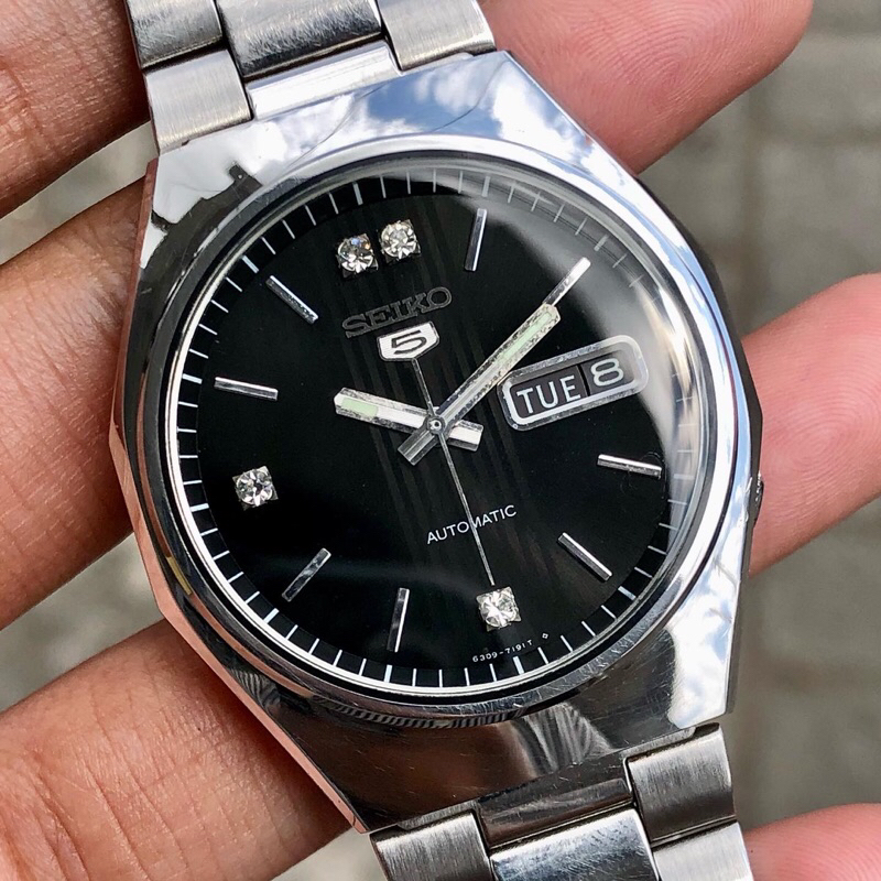 Jual Seiko Automatic Ref Black Dial Shopee Indonesia