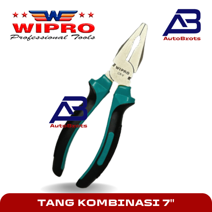 Jual Wipro Tang Kombinasi Inch Cr V Tang Karet Combination Pliers