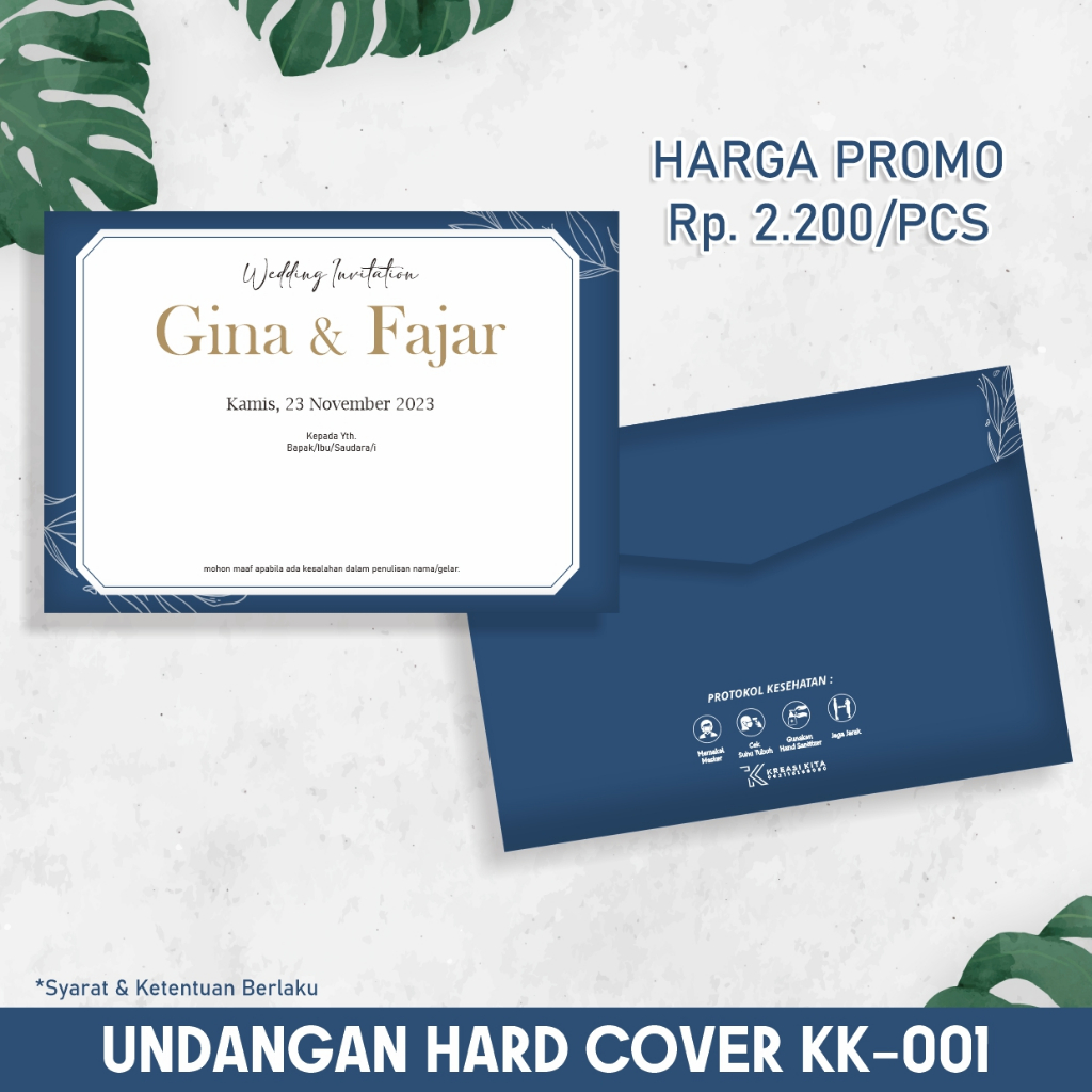 Jual Undangan Pernikahan Hard Cover Amplop Murah Elegant Cepat