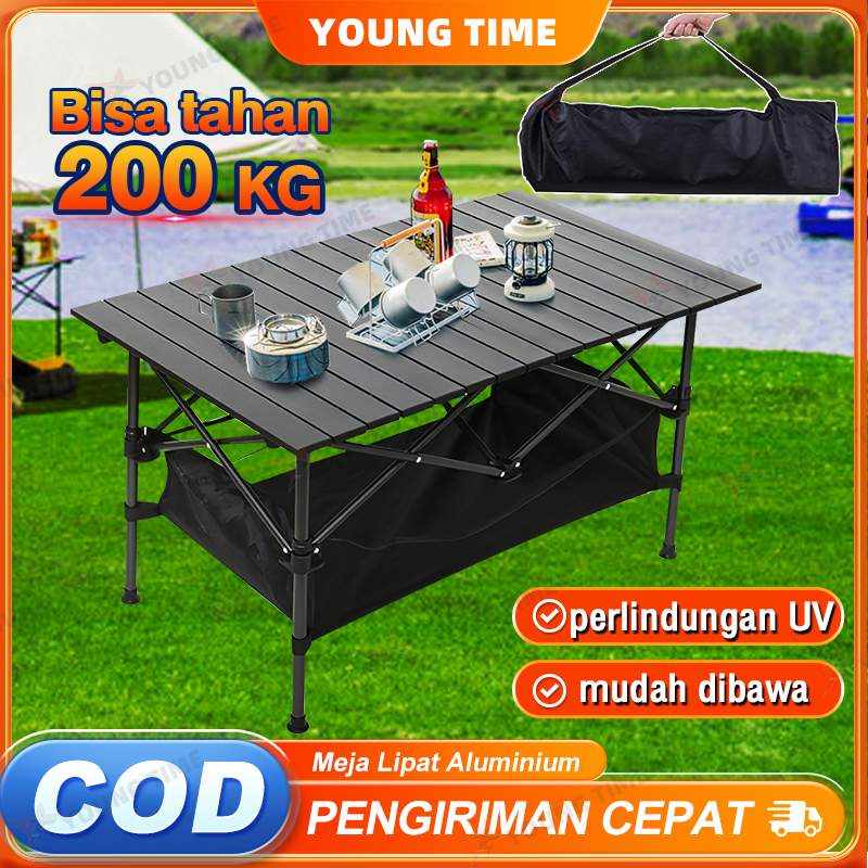 Jual Ready StockY T Meja Lipat Outdoor Aluminium Meja Lipat Portable