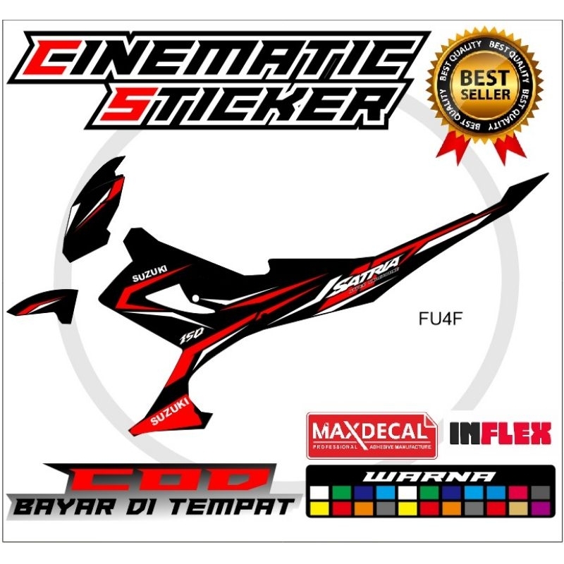 Jual Sticker Striping Satria FU Facelift Costum Bisa Riquest Shopee