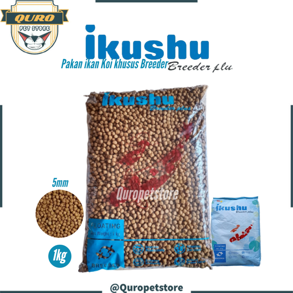 Jual Makanan Ikan Pelet Ikan Koi Khusus Breeder Ikushu Repack Kg