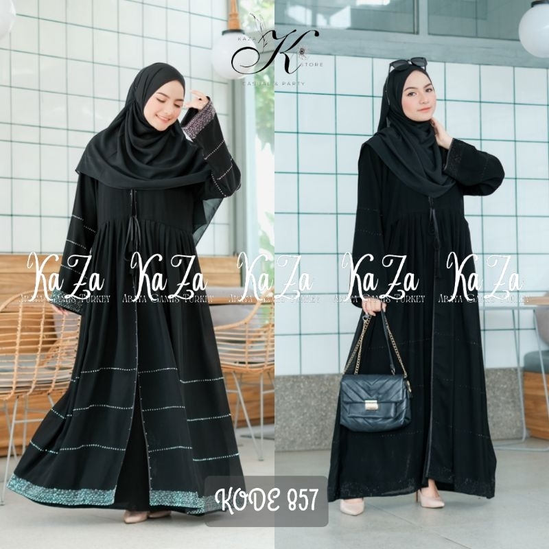 Jual Abaya Hitam Turkey Gamis Muslimah Jubah Umroh Dubai Turkey