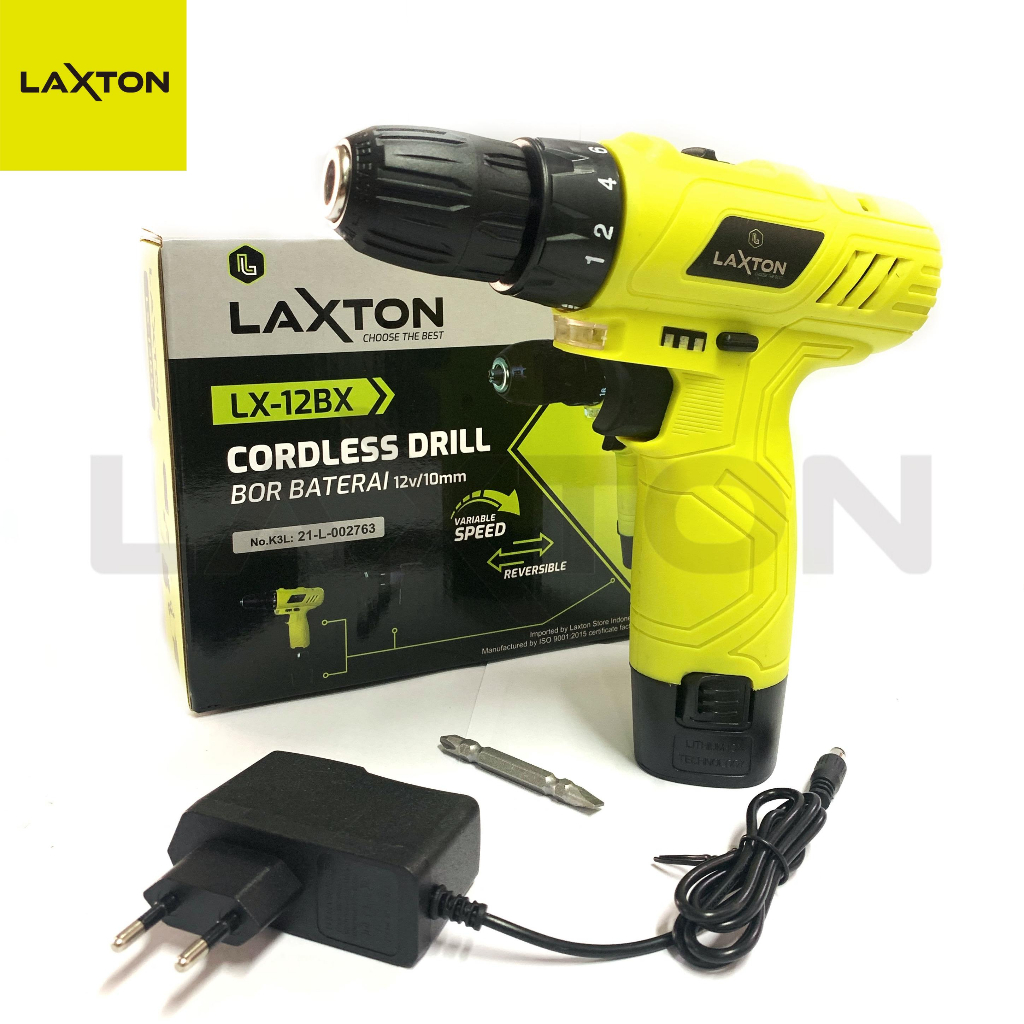 Jual Laxton Lx Bx Mesin Bor Baterai Tangan Cordless Drill Cas V