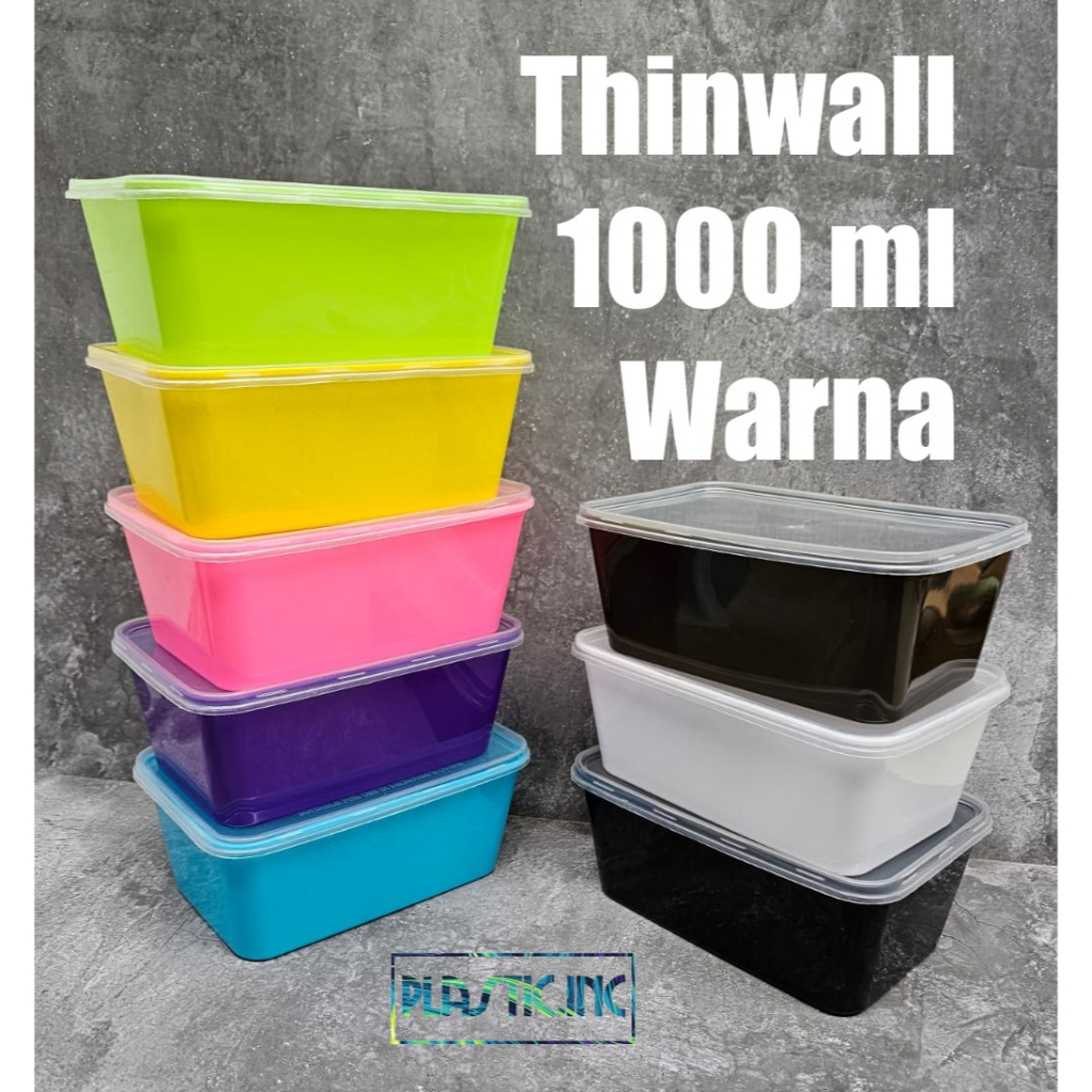 Jual Thinwall Ml Warna Box Kotak Plastik Warna Thinwall Warna