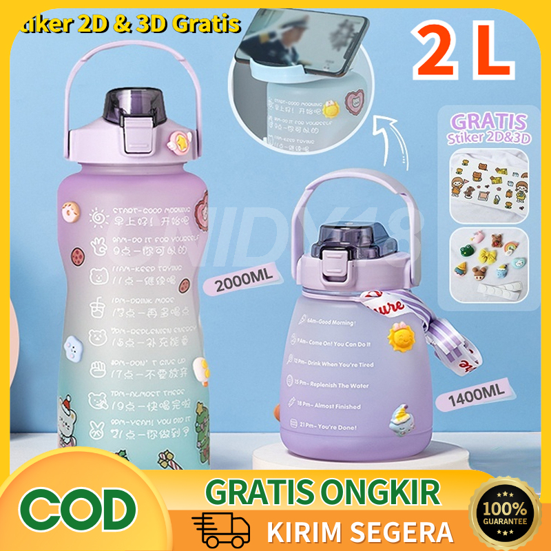 Jual Stiker GratisBotol Minum 2 Liter Botol Minum Transparan Botol