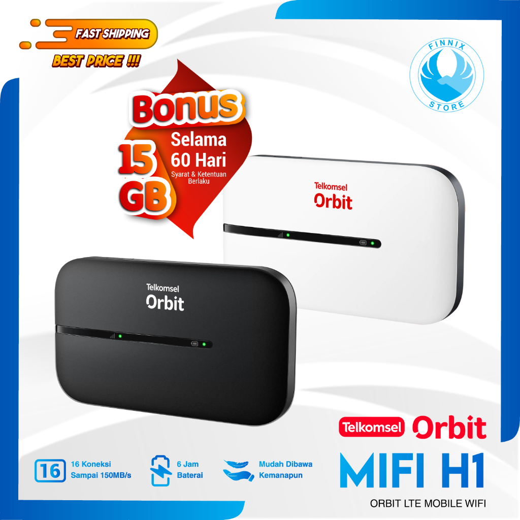 Jual Modem Telkomsel Orbit Mifi H E Brovi By Huawei Free Kuota