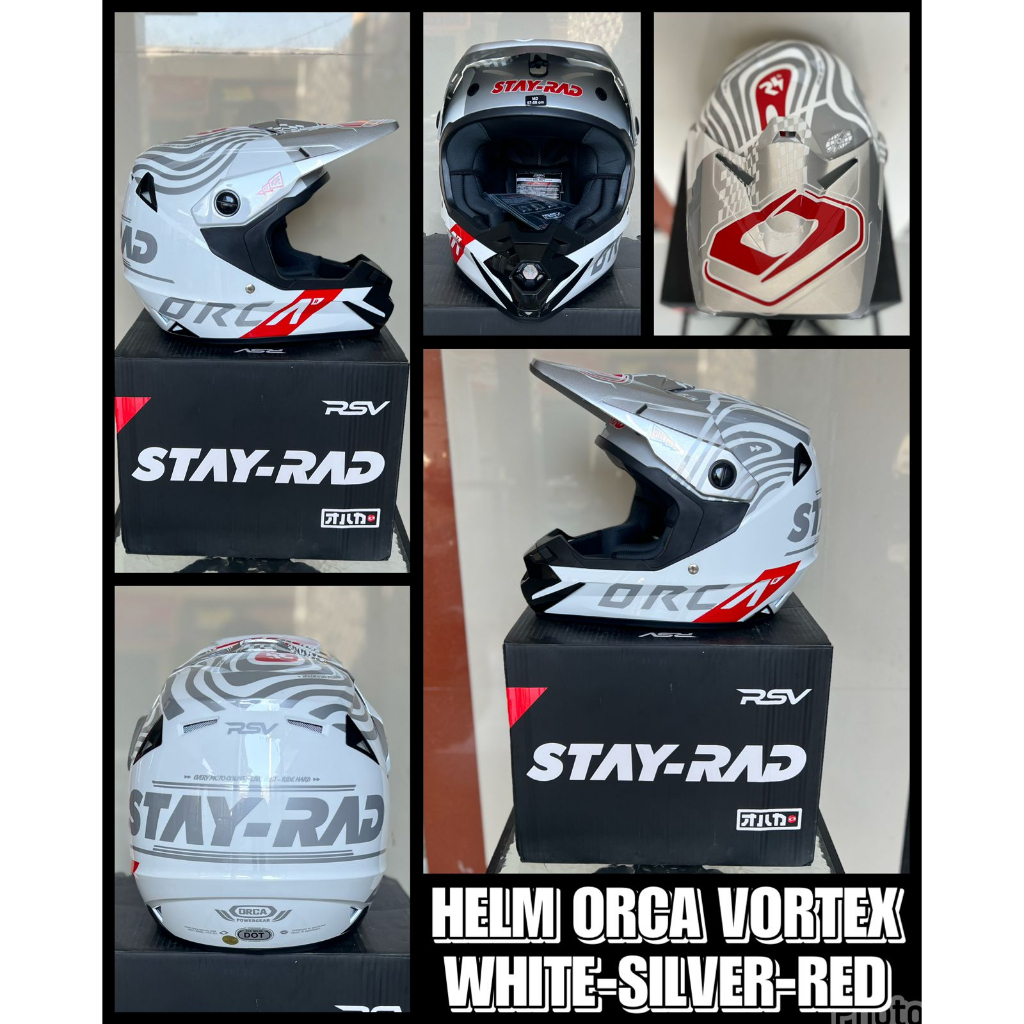 Jual Helm Cross Orca Vortex Helm Trail Original Shopee Indonesia